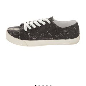 Chic Black Sneakers with White Accents